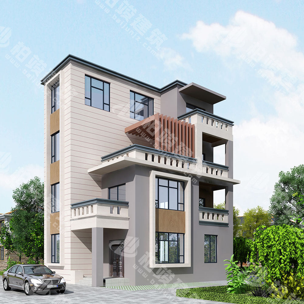 農(nóng)村四層新中式別墅設(shè)計圖，中式極簡，別具一格，布局多功能，居住舒適