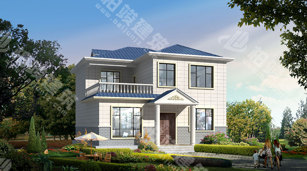 農(nóng)村二層樓房設(shè)計(jì)，戶型規(guī)劃緊湊合理，輕復(fù)古簡(jiǎn)歐風(fēng)，美觀又實(shí)惠