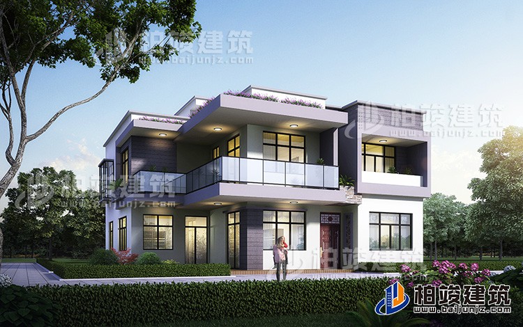 兩層現(xiàn)代別墅，村里蓋一棟，父母都為你自豪！