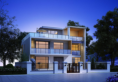 農(nóng)村二層小別墅設計圖，簡約風格，現(xiàn)代人的最愛