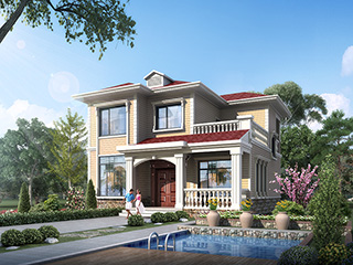 二層別墅設計圖，二層歐式小別墅，滿足您的所有需求。