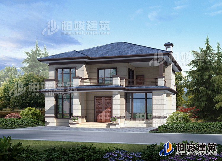 農(nóng)村二層小別墅設計圖，新中式風格，這才是實用的好房！