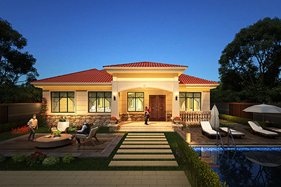 農(nóng)村一層平房設計圖，簡單實用，造價便宜！