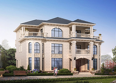 農(nóng)村房屋設(shè)計圖，三層歐式，獨(dú)樹一幟全村都羨慕！