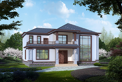 農(nóng)村房屋設(shè)計圖，二層大別墅，奢華大氣，造價便宜！