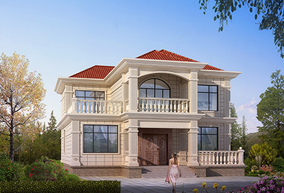 農(nóng)村二層自建別墅，自帶大露臺(tái)，人見人愛。