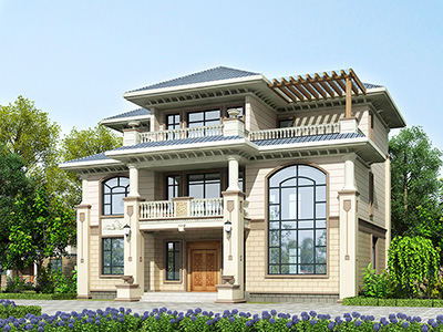 農(nóng)村三層別墅設(shè)計(jì)圖，逆天別墅，一個(gè)大家族都住的下！