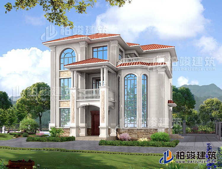 農(nóng)村住宅設(shè)計(jì)圖，長沙楊老板建大別墅，周圍的房子一對比都要羨慕。