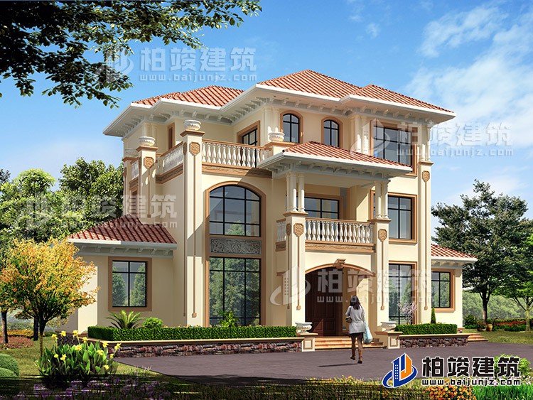 郴州小賣部老板自建別墅設(shè)計(jì)圖紙及效果圖大全，全村的豪華別墅。