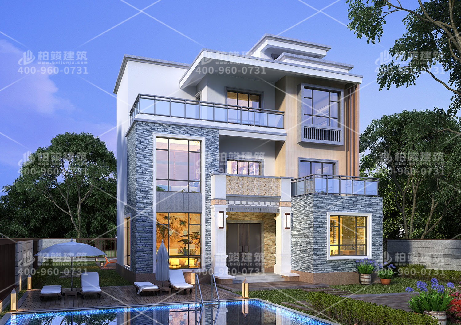 傳統(tǒng)中式經(jīng)典別墅設(shè)計(jì)圖紙。