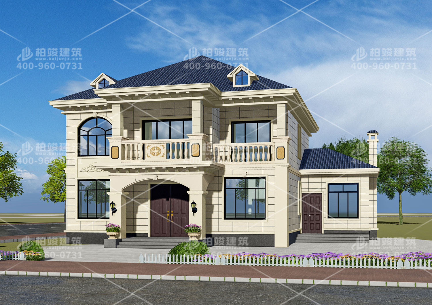 百搭型別墅設(shè)計圖及效果圖。