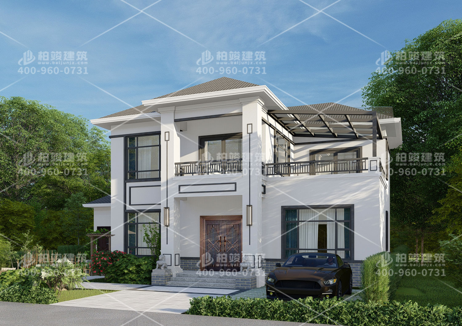 新農(nóng)村別墅設(shè)計圖一層，歐式風(fēng)格。