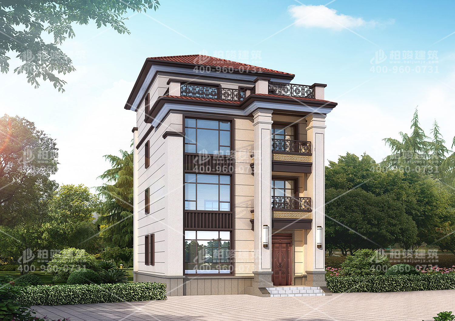 建筑設(shè)計(jì)效果圖，別墅平民價(jià)格。