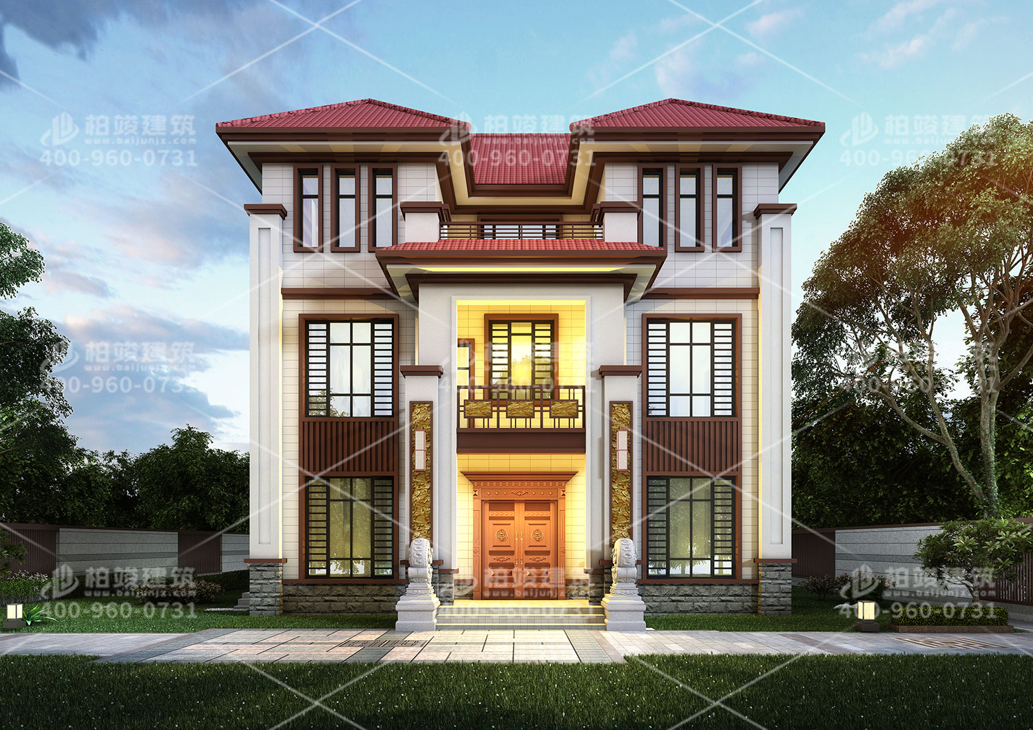 農(nóng)村房屋設(shè)計(jì)效果圖大全，樸實(shí)自建房。