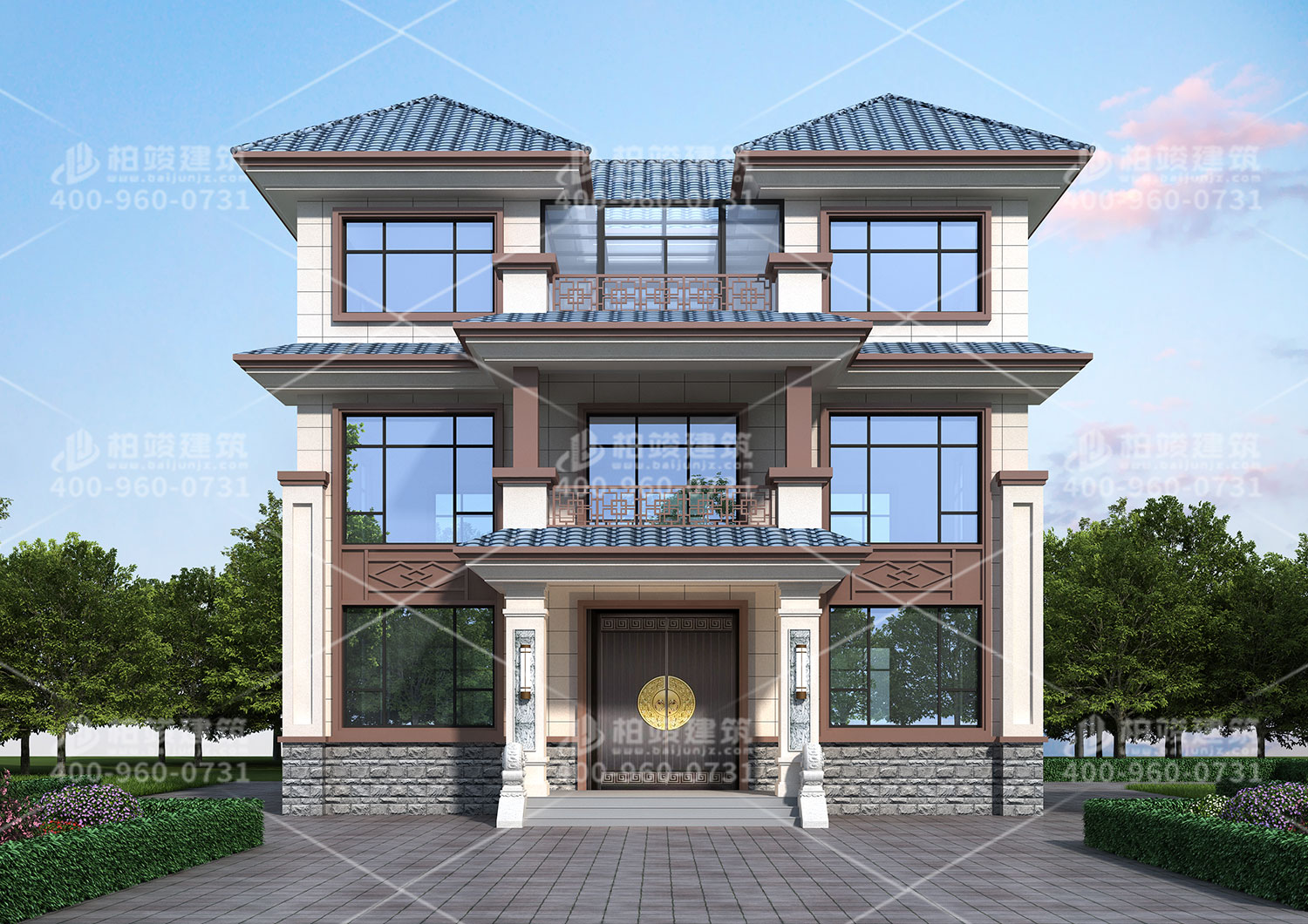 農(nóng)村獨棟別墅效果圖，合您心意的別墅設(shè)計。