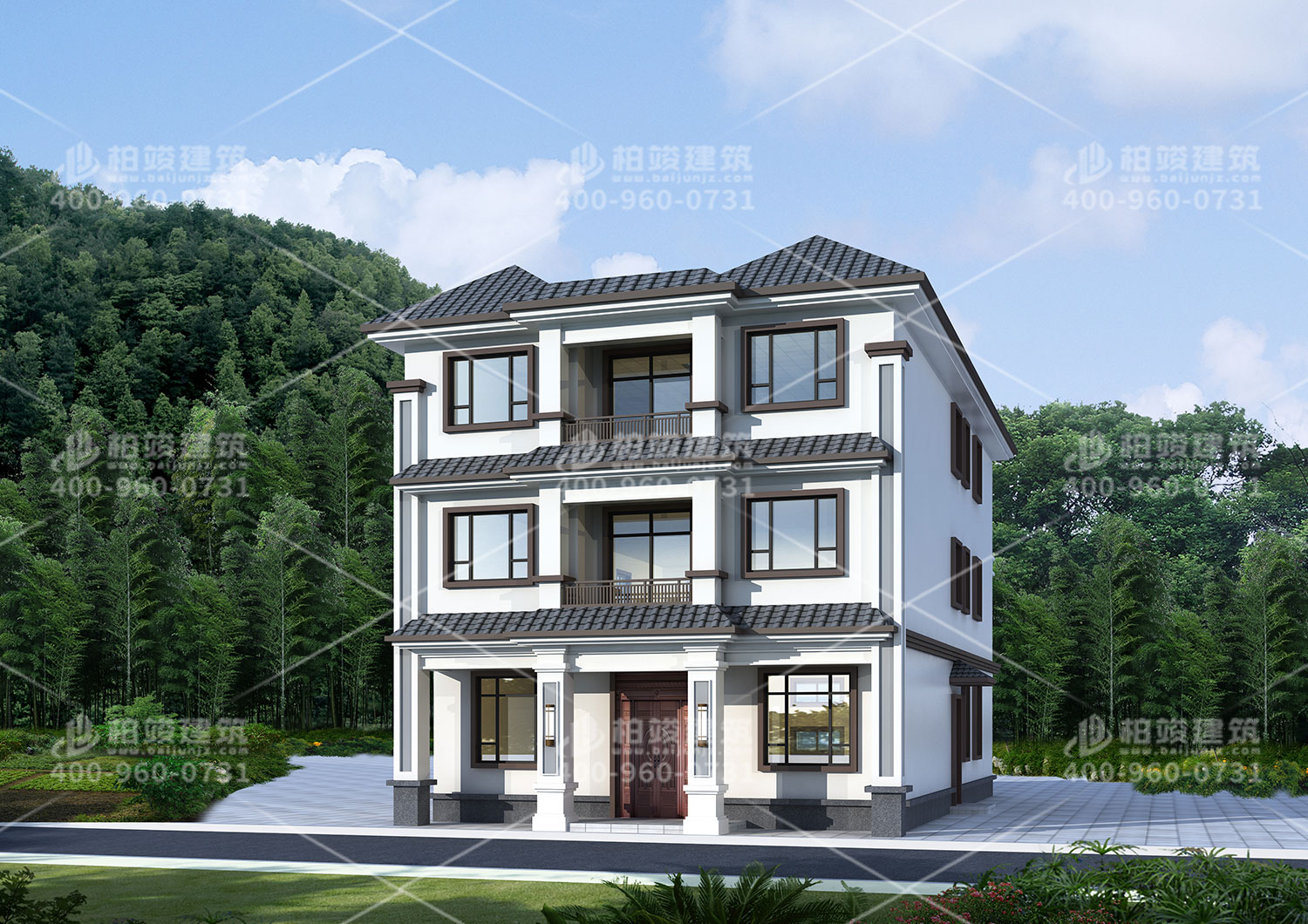 農(nóng)村自建小別墅設(shè)計，帶小賣部建筑完成就賺到了。