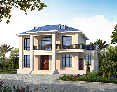 鄉(xiāng)村小別墅設(shè)計，帶老虎窗。