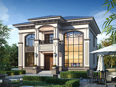 鄉(xiāng)村二層小別墅設(shè)計圖，cad全套圖紙。