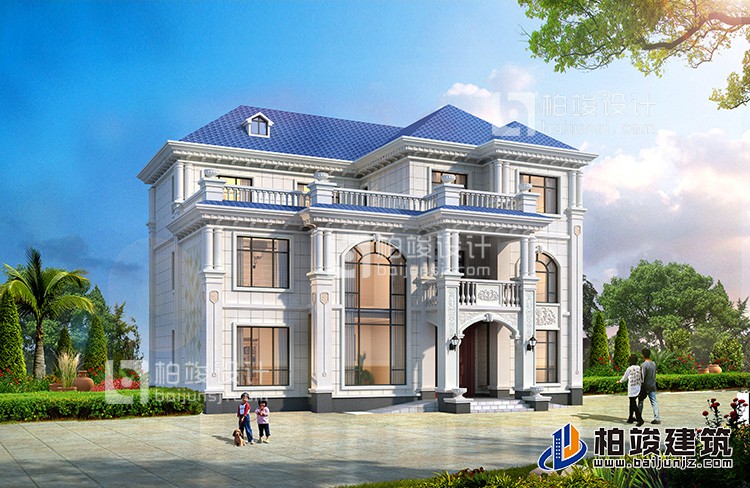 三層框架結構別墅設計圖，帶棋牌室。