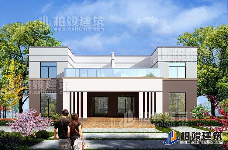 二層簡潔現(xiàn)代雙拼農(nóng)村自建別墅設(shè)計(jì)圖 施工圖紙全套BZ249-現(xiàn)代風(fēng)格