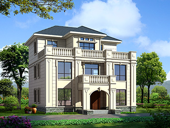 最新款歐式風(fēng)格三層別墅圖紙大全 造價(jià)30萬