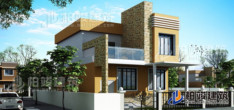 二層別墅設(shè)計圖簡歐風(fēng)格自建房圖紙全套BZ212-新中式風(fēng)格