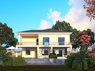 農(nóng)村二層自建房屋設(shè)計(jì)圖帶堂屋、車(chē)庫(kù)