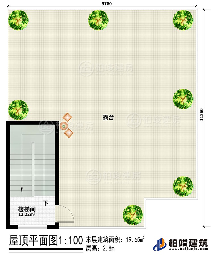 三層：樓梯間、露臺(tái)