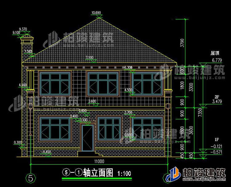農(nóng)村二層別墅圖片大全 新款BZ2563-簡歐風格