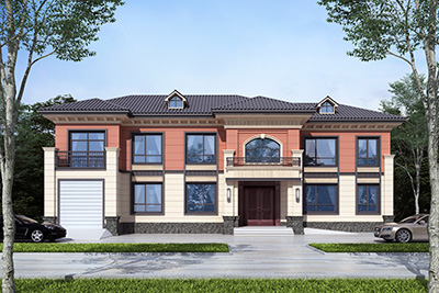 二層樓房設(shè)計(jì)圖 新款帶車(chē)庫(kù)